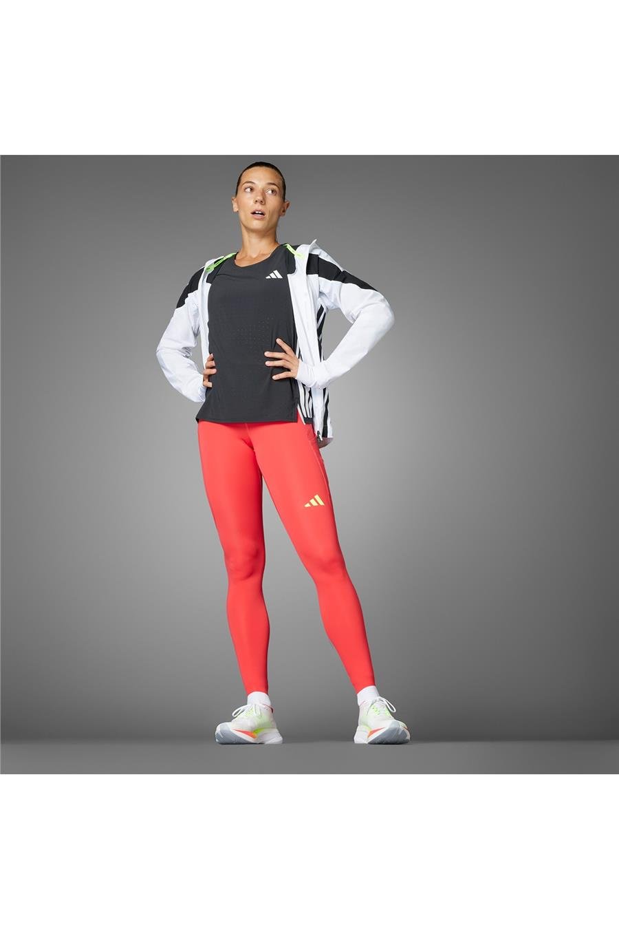 adidas Erkek  Kırmızı  Tayt Adizero 1/1 L W JH3618