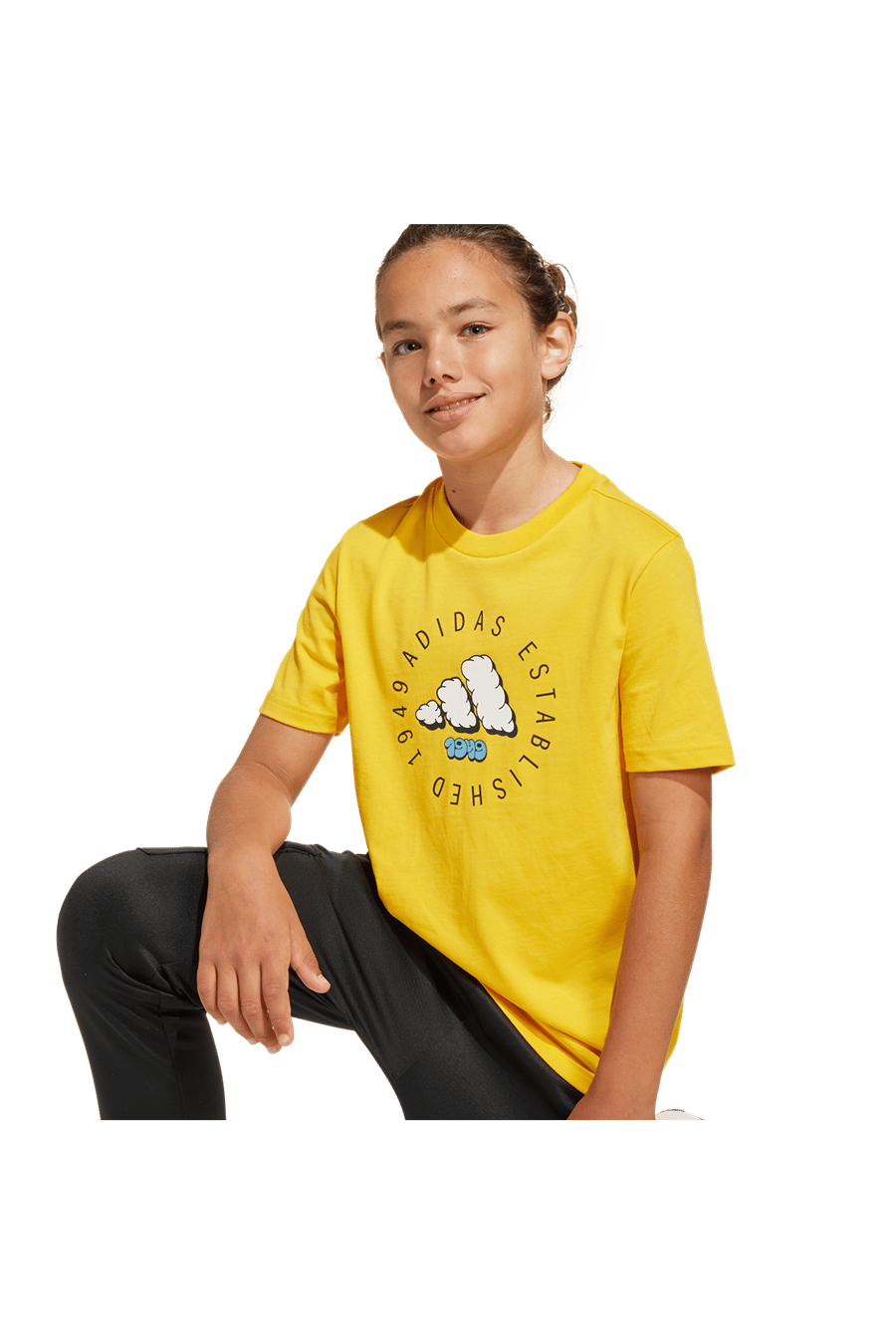 adidas Erkek  Sarı  T-Shirt J FUN TEE JI6688