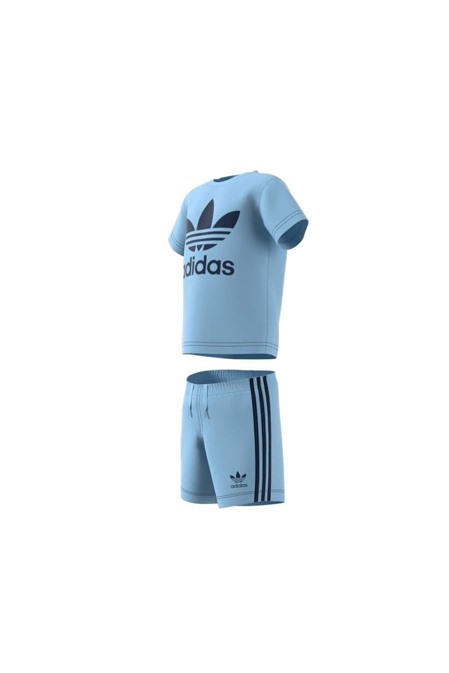 adidas Kadın  Mavi  Eşofman SHORT TEE SET JC6578
