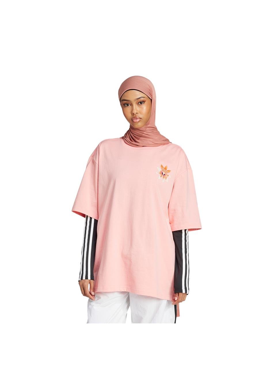 adidas Kadın  Pembe  T-shirt GFX TEE KC0679