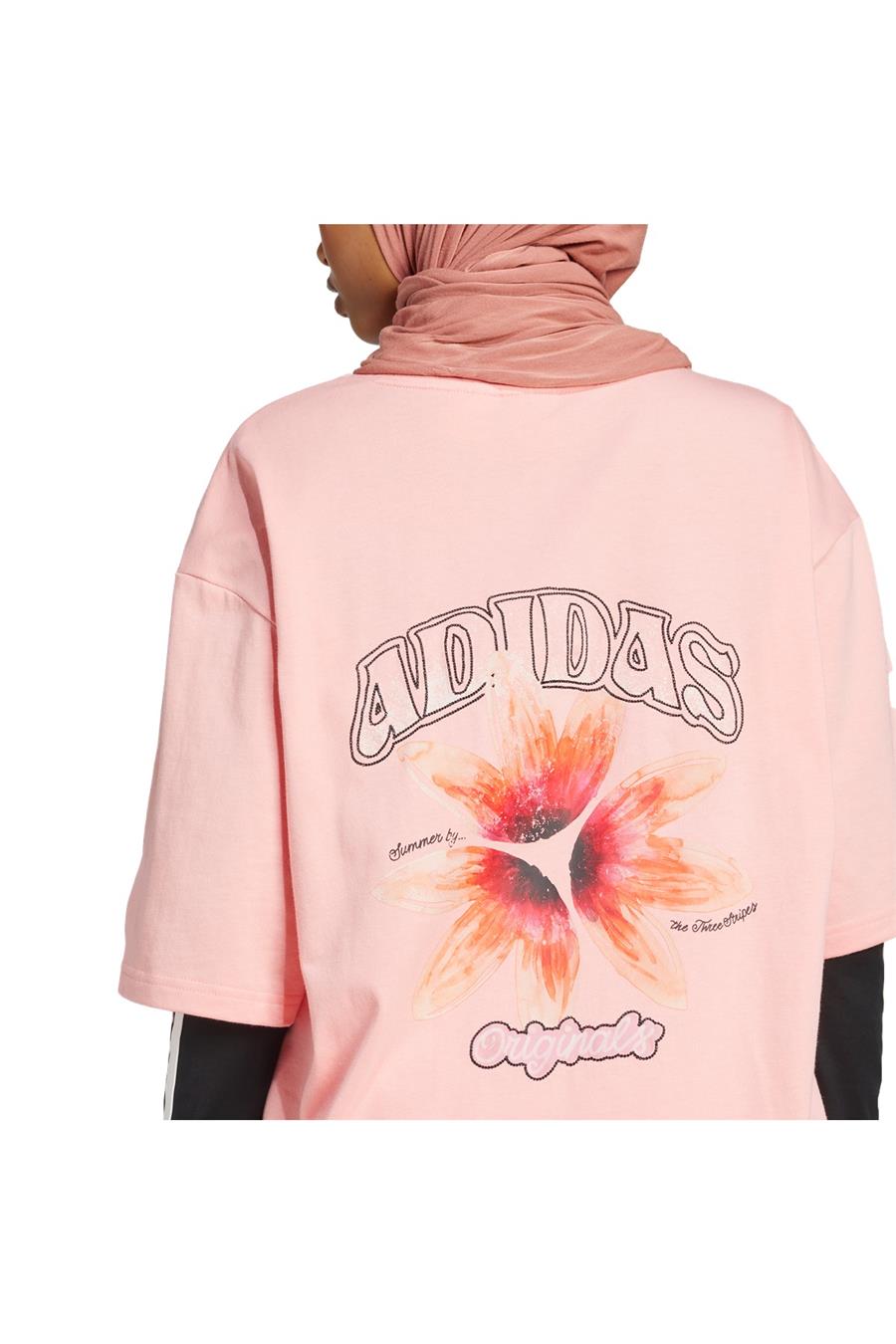 adidas Kadın  Pembe  T-shirt GFX TEE KC0679