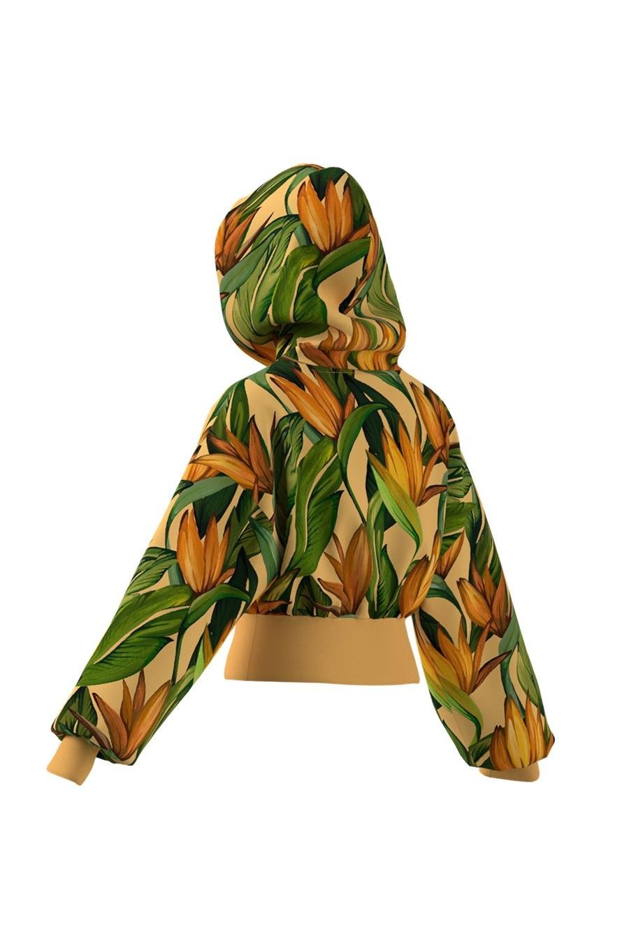 adidas Kadın  Sarı  Sweatshirt FARM HOODIE JD6282