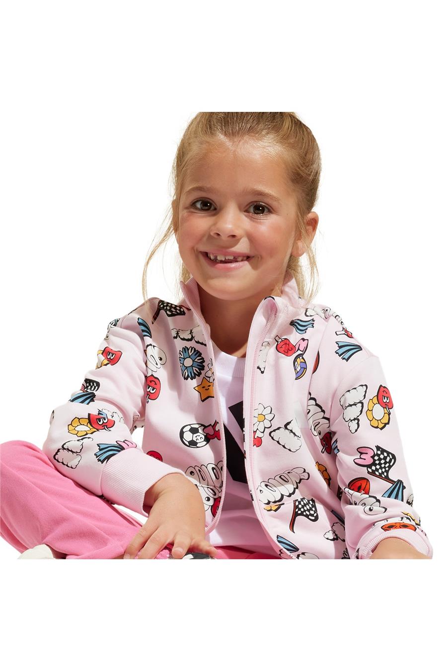adidas LK FUN AOP TS Çocuk  Pembe  Eşofman JD0064