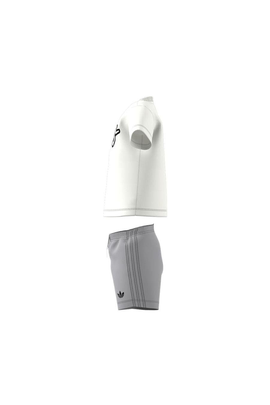adidas Unisex  Beyaz  Eşofman SHORT TEE SET JD1042