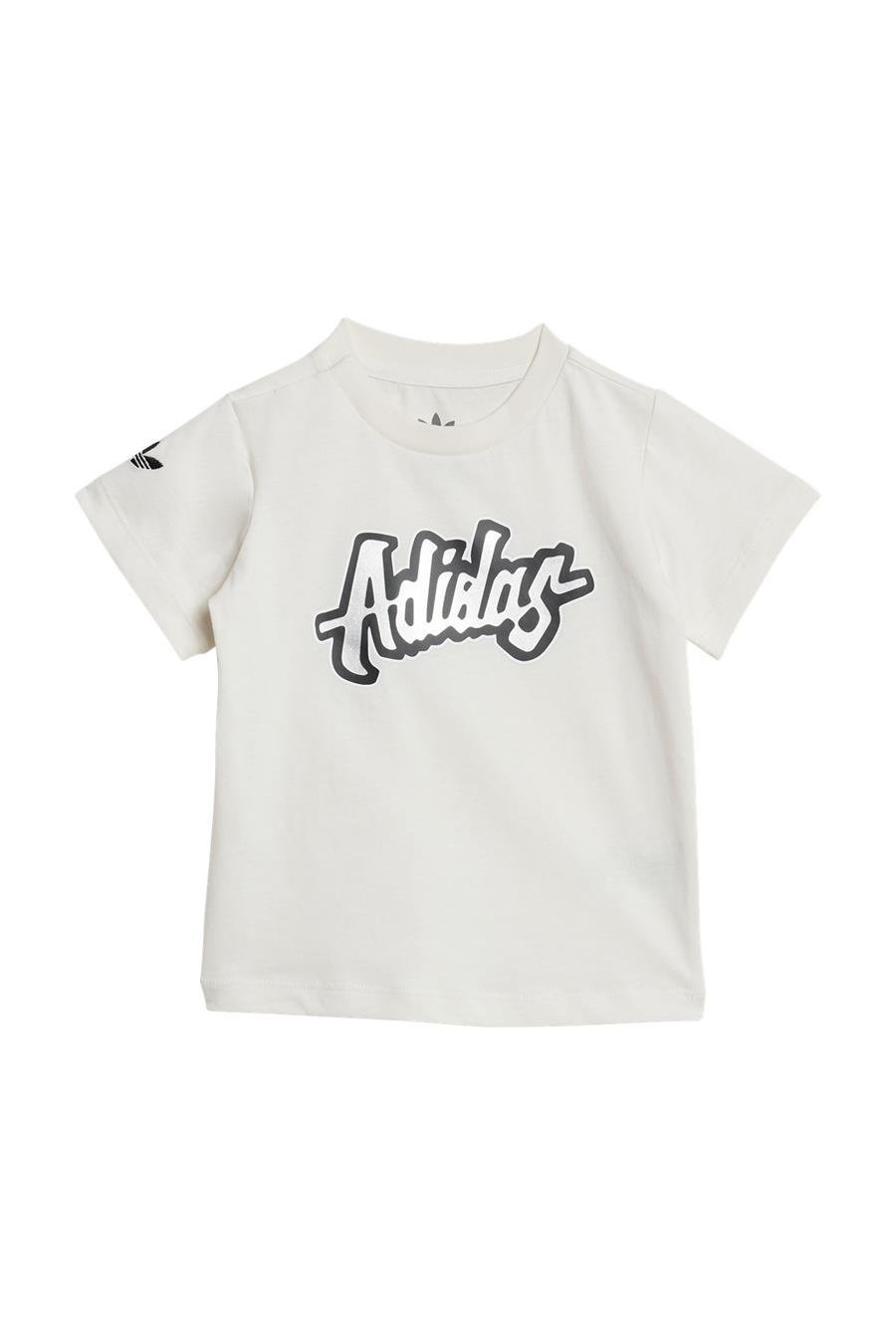 adidas Unisex  Beyaz  Eşofman SHORT TEE SET JD1042
