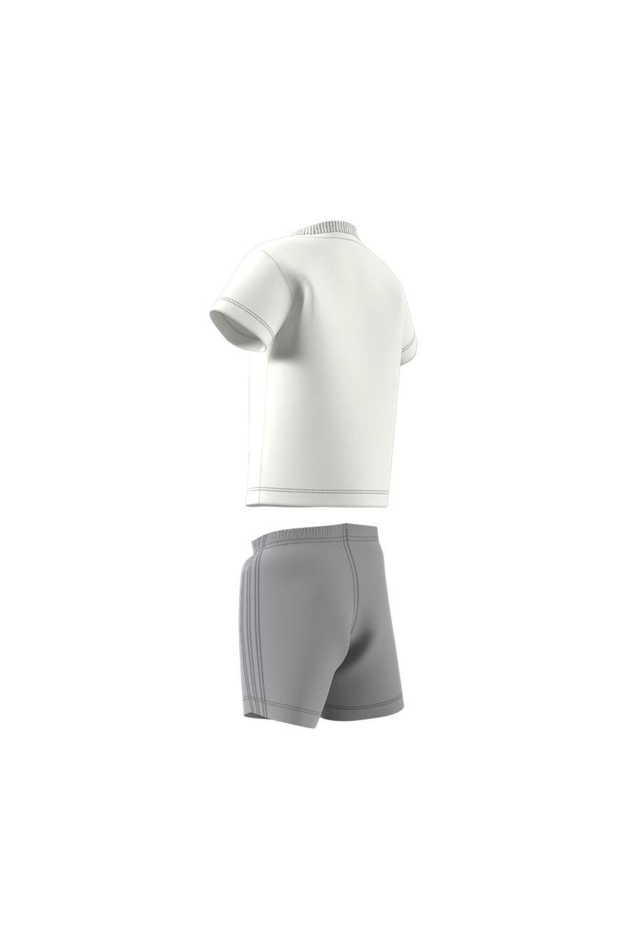 adidas Unisex  Beyaz  Eşofman SHORT TEE SET JD1042