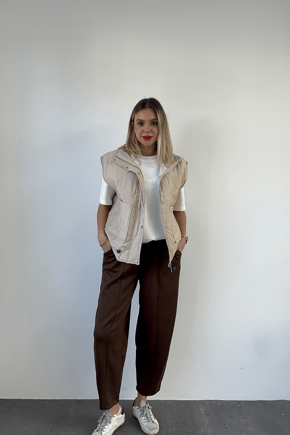 Marka Model Bej Yelek