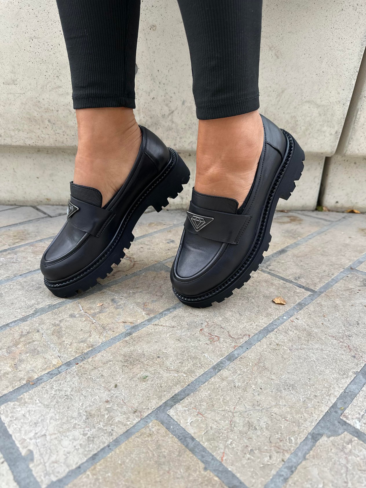 MASİSMASİS DİNOVA SİYAH DERİ LOAFER