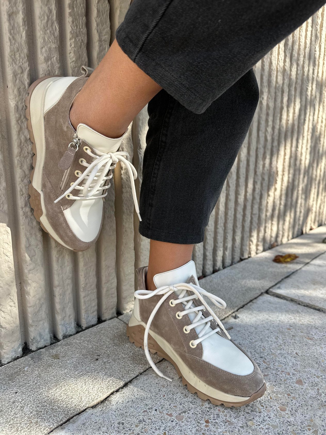 MASİSMASİS PROTO BEJ GERÇEK DERİ SNEAKERBOT