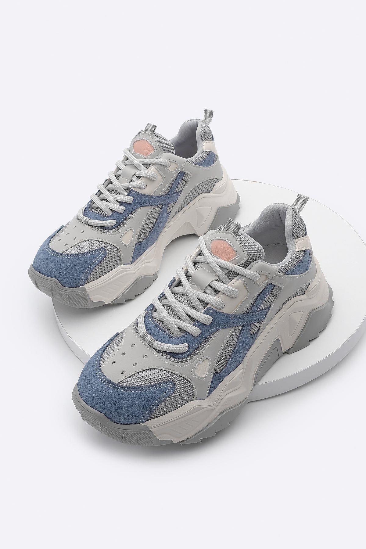 MASİSMASİS VECİA MAVİ GRİ SNEAKER SPOR AYAKKABI