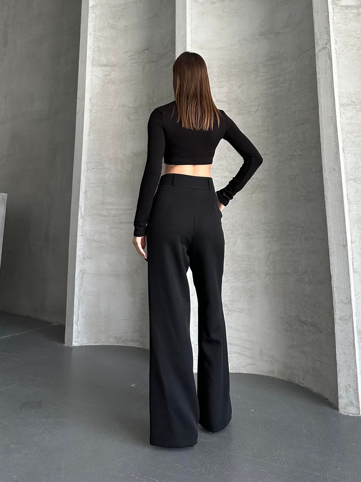Look Siyah Palazzo Pantolon
