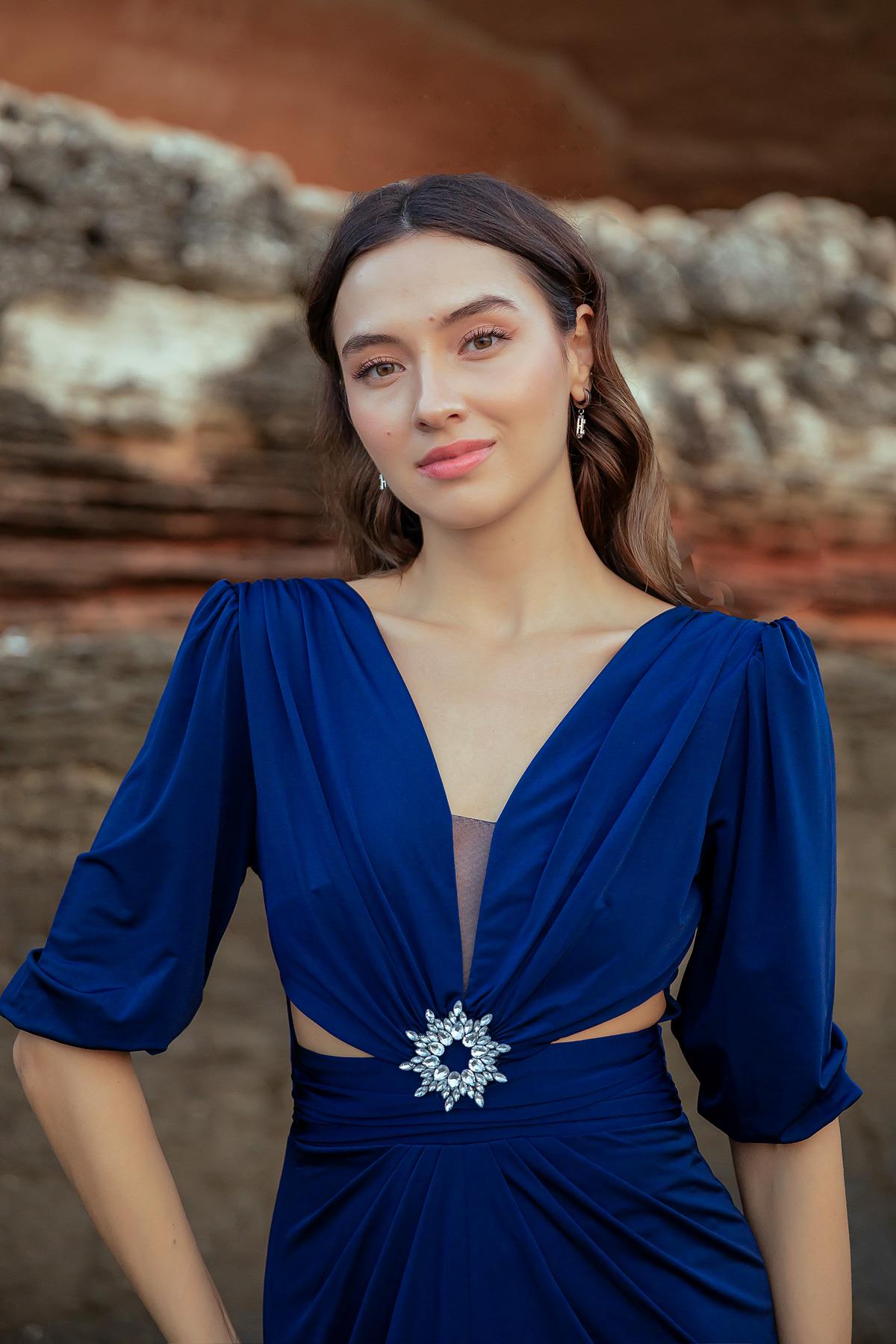Bleu marine Robes de Soirée