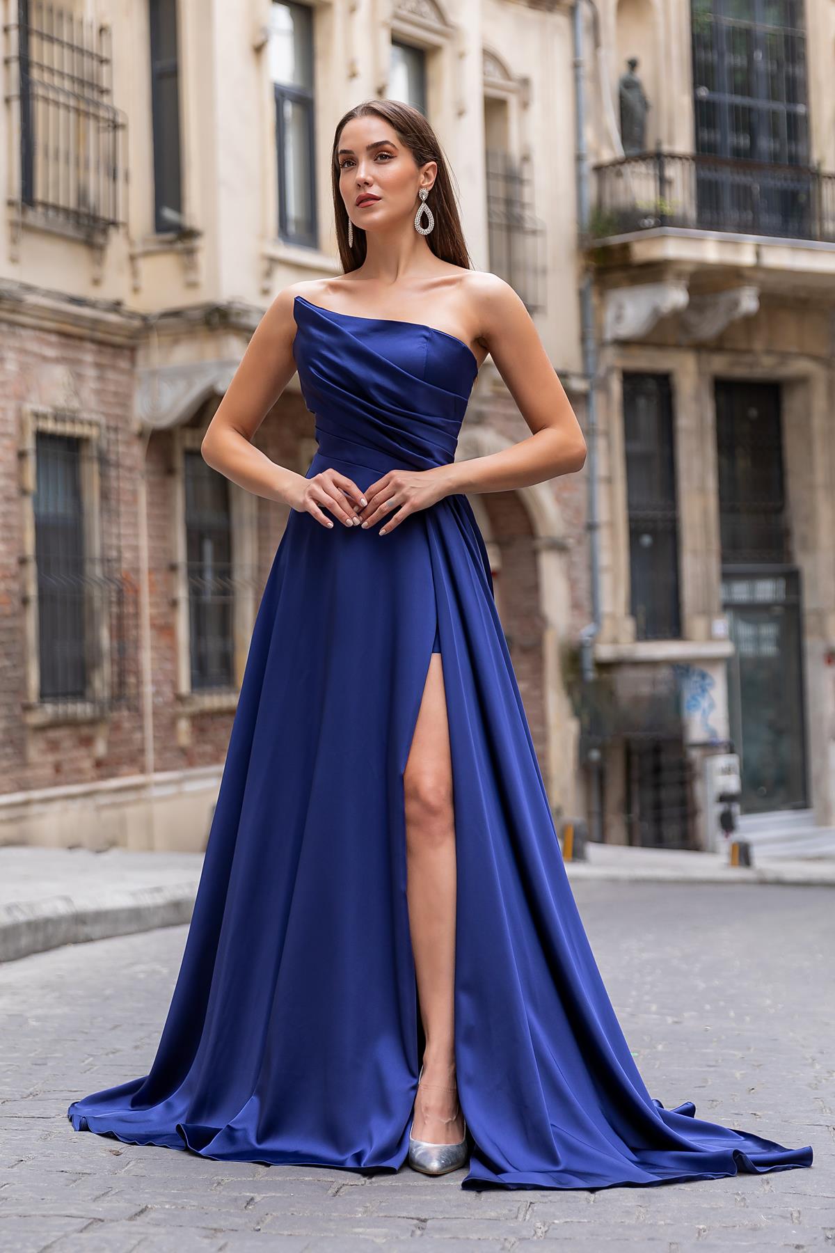 Bleu marine Robes de Soirée