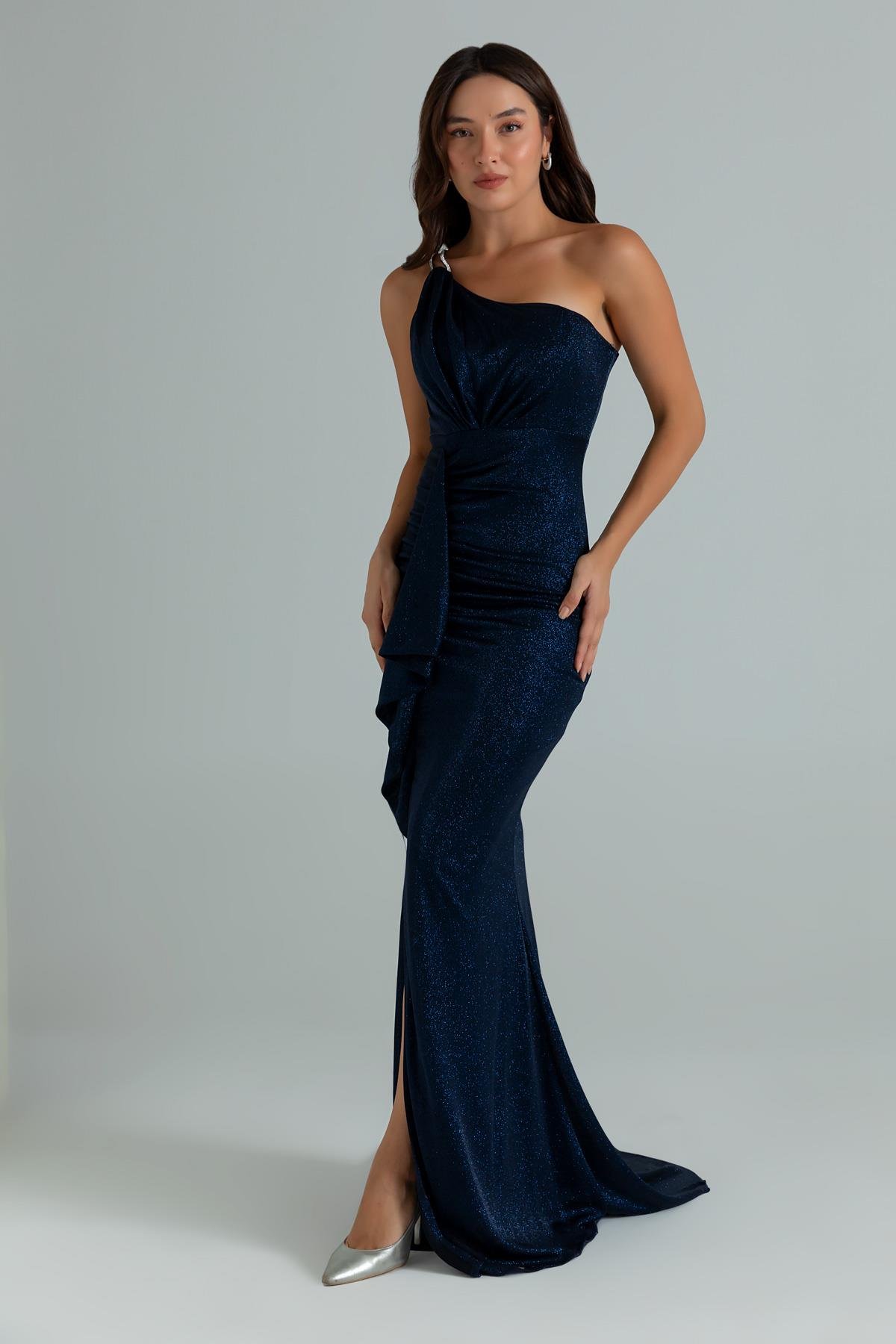 Bleu marine Robes de Soirée