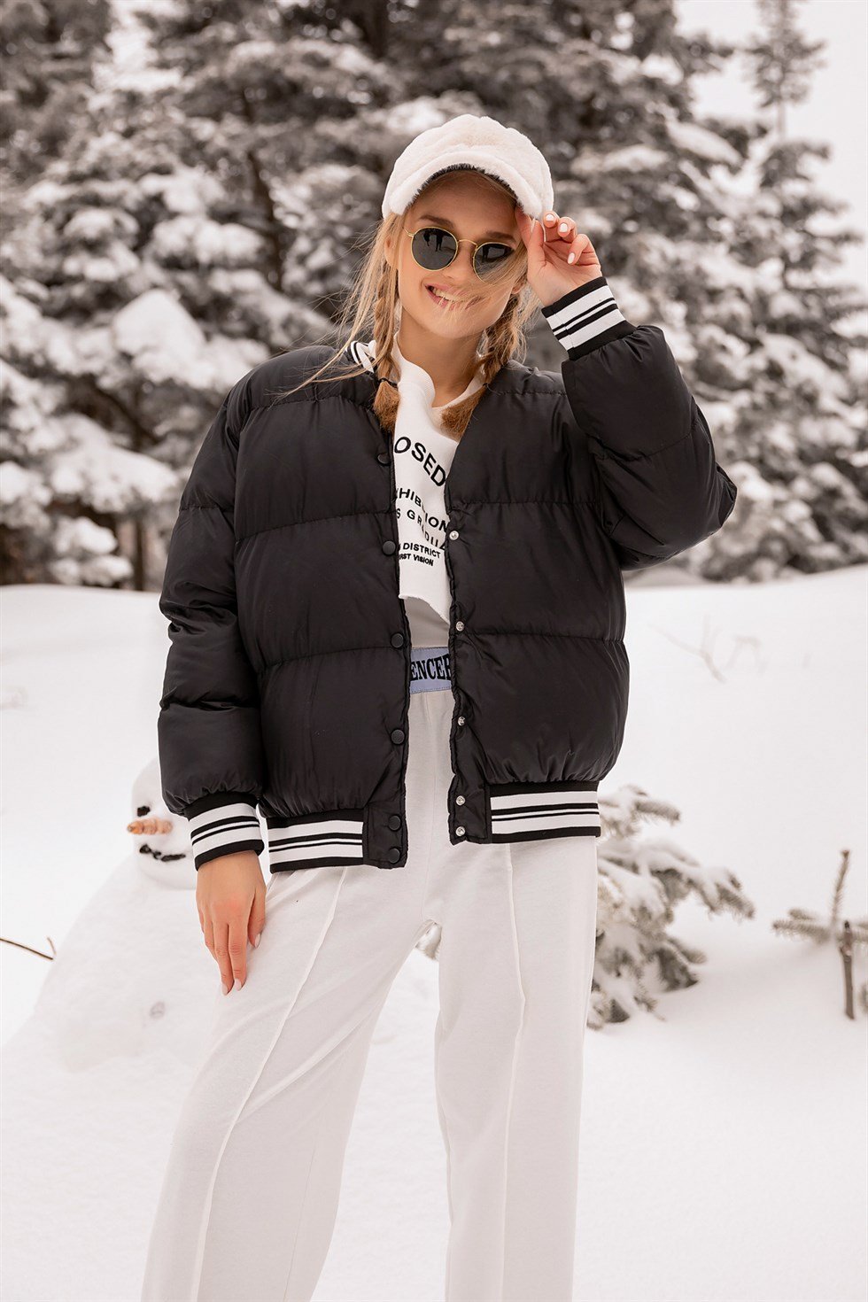 Noir Manteaux et Vestes