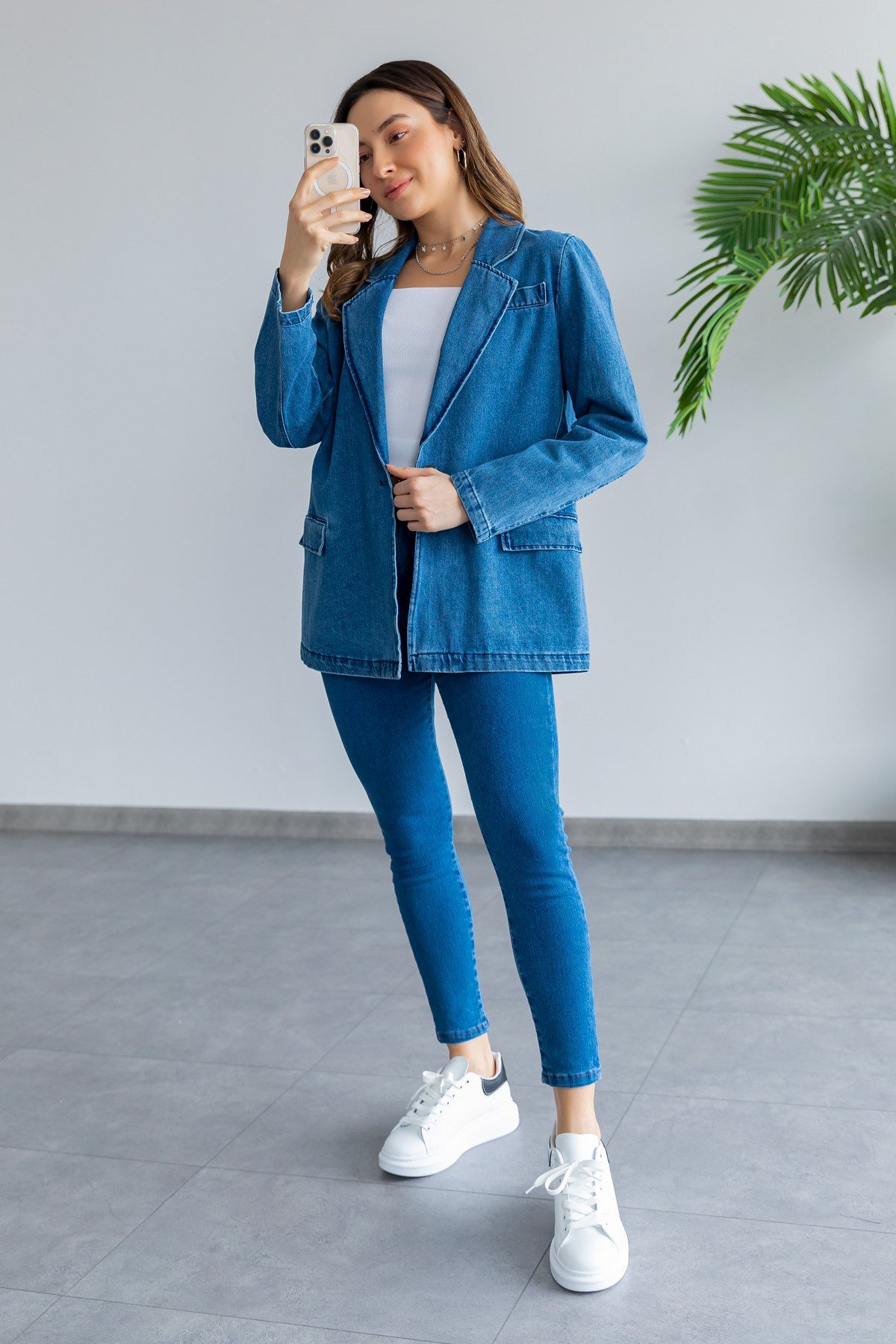 Bleu Vestes en Jeans