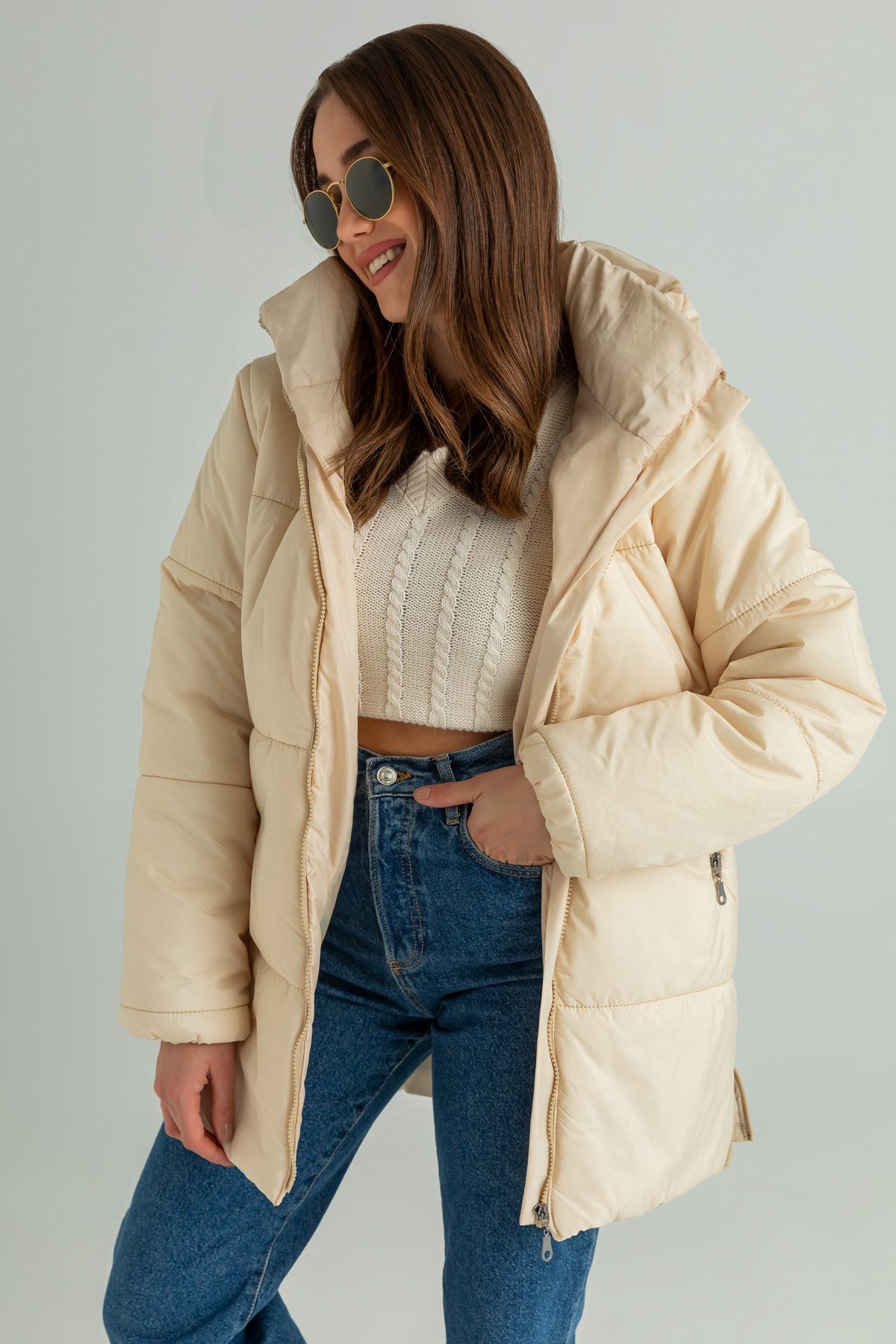 Crème Manteaux et Vestes