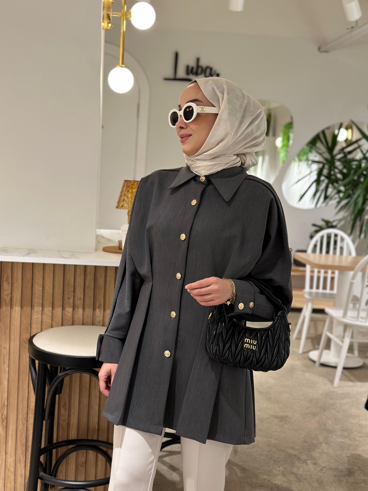 NOIRRE DESİGNCeketHera Ceket Gri 