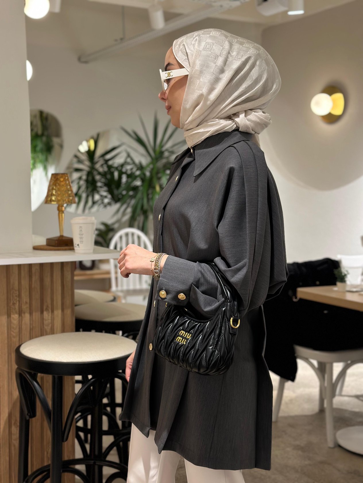 NOIRRE DESİGNCeketHera Ceket Gri 