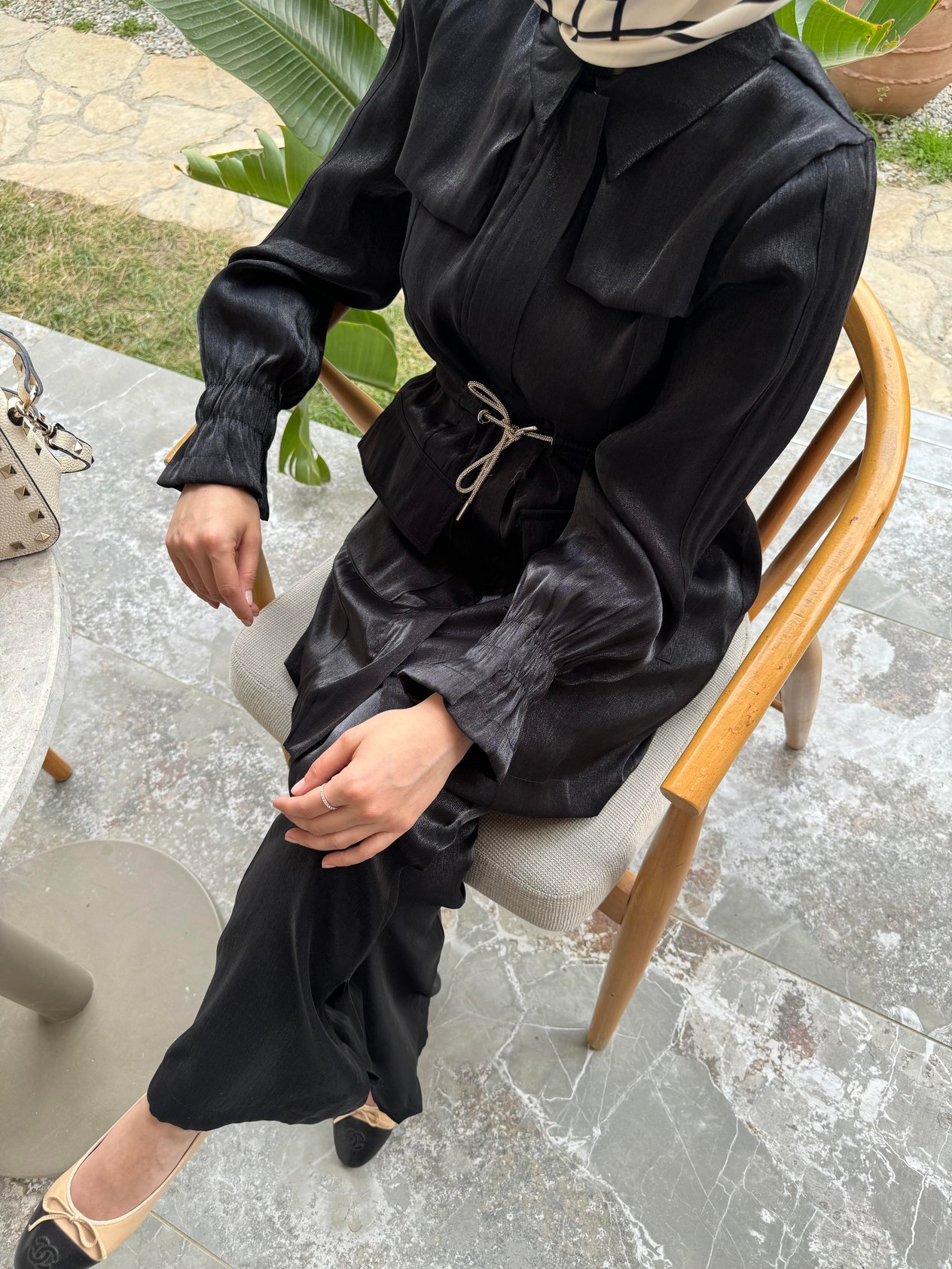 NOIRRE DESİGNTakımLilibeth Shine Takım Siyah  