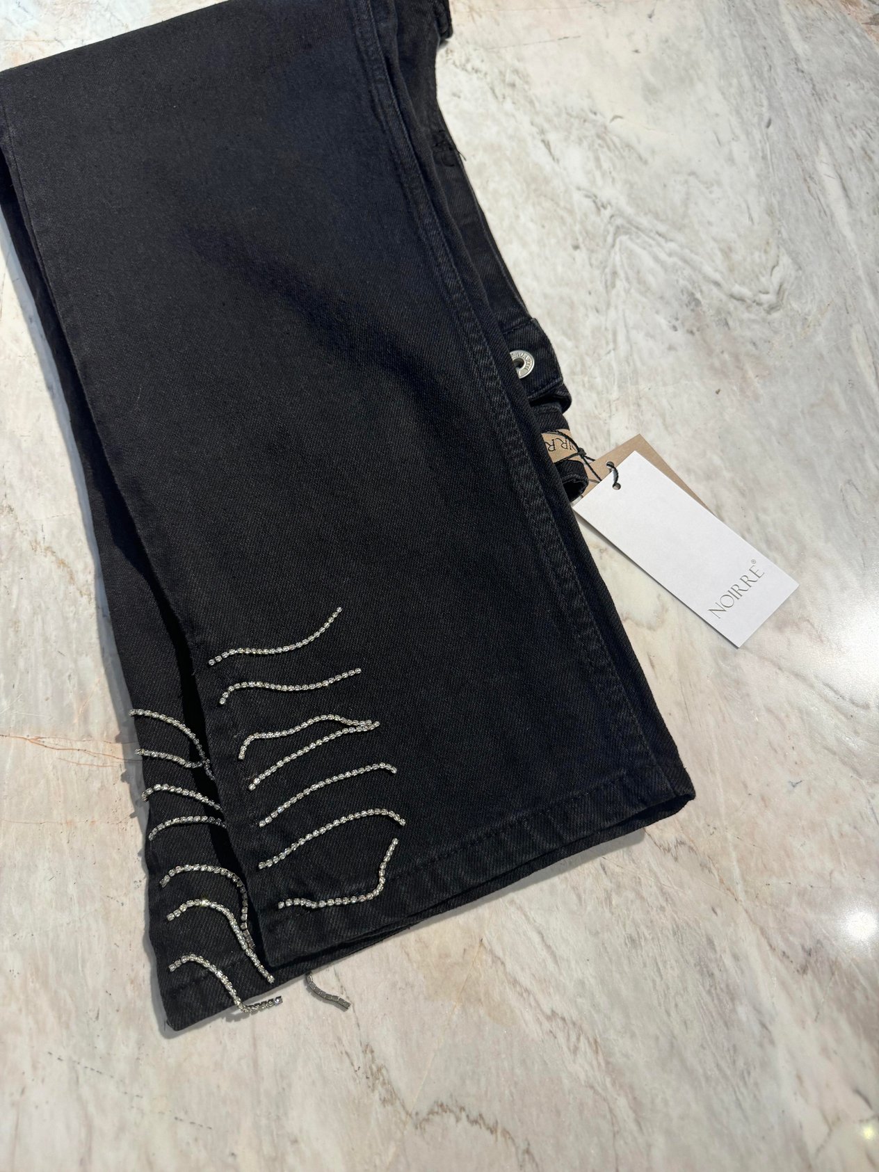 NOIRRE DESİGNPantolonTaşlı pantolon siyah 