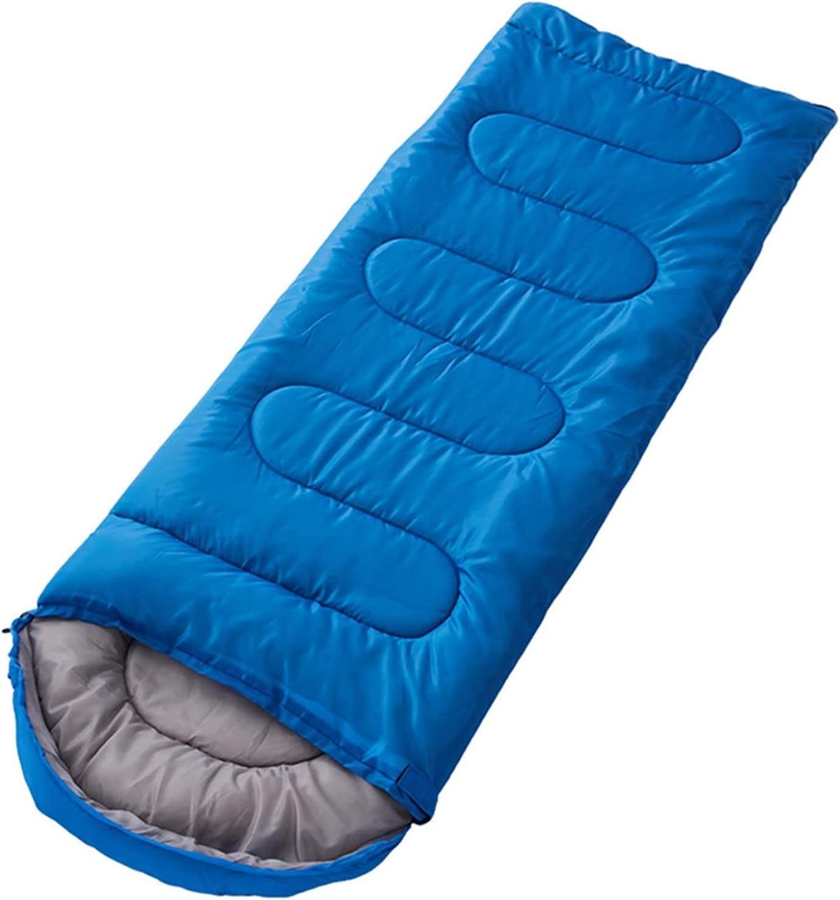 -5 Derece Uyku Tulumu 190 x 70 Cm Kamp Uyku Tulumu 1200 Gr Mavi