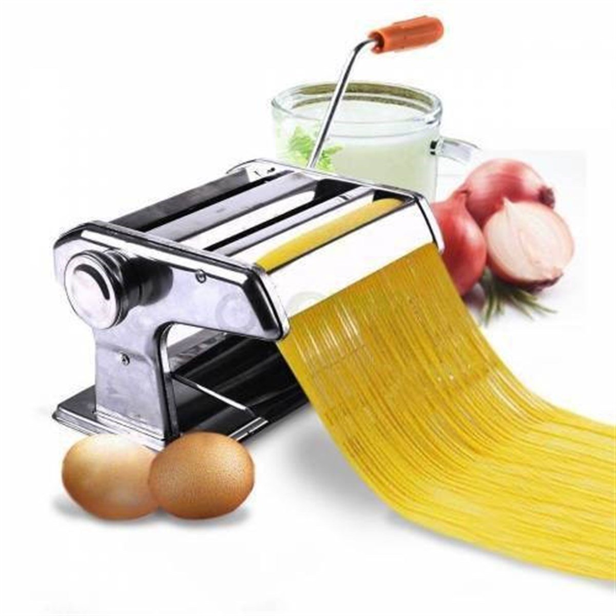 Çelik Erişte Ve Makarna Yapma Makinesi 3 Fonksiyonlu 150 Mm