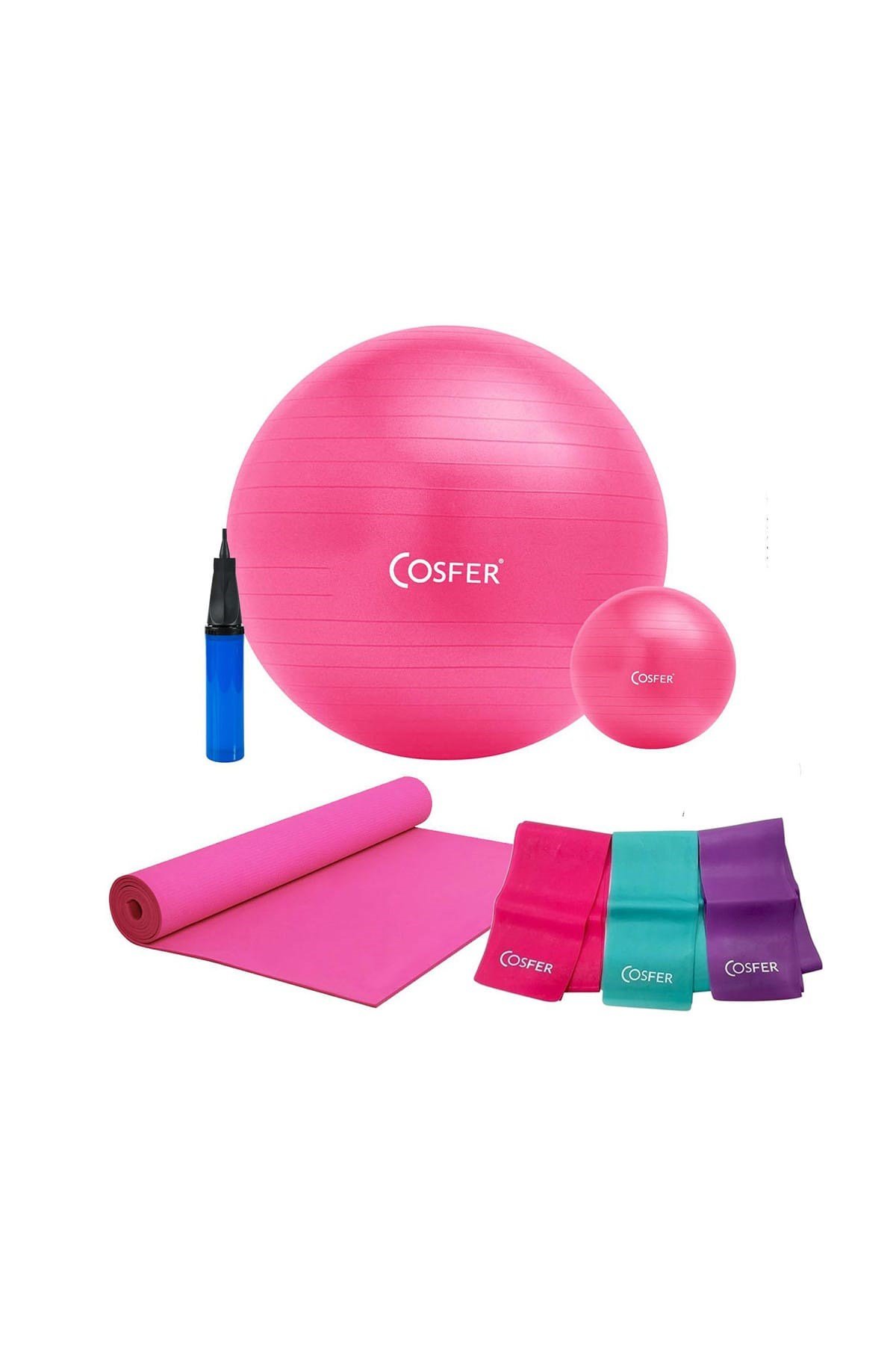 CSFSET-13 Pilates Seti Pilates Topu Pilates