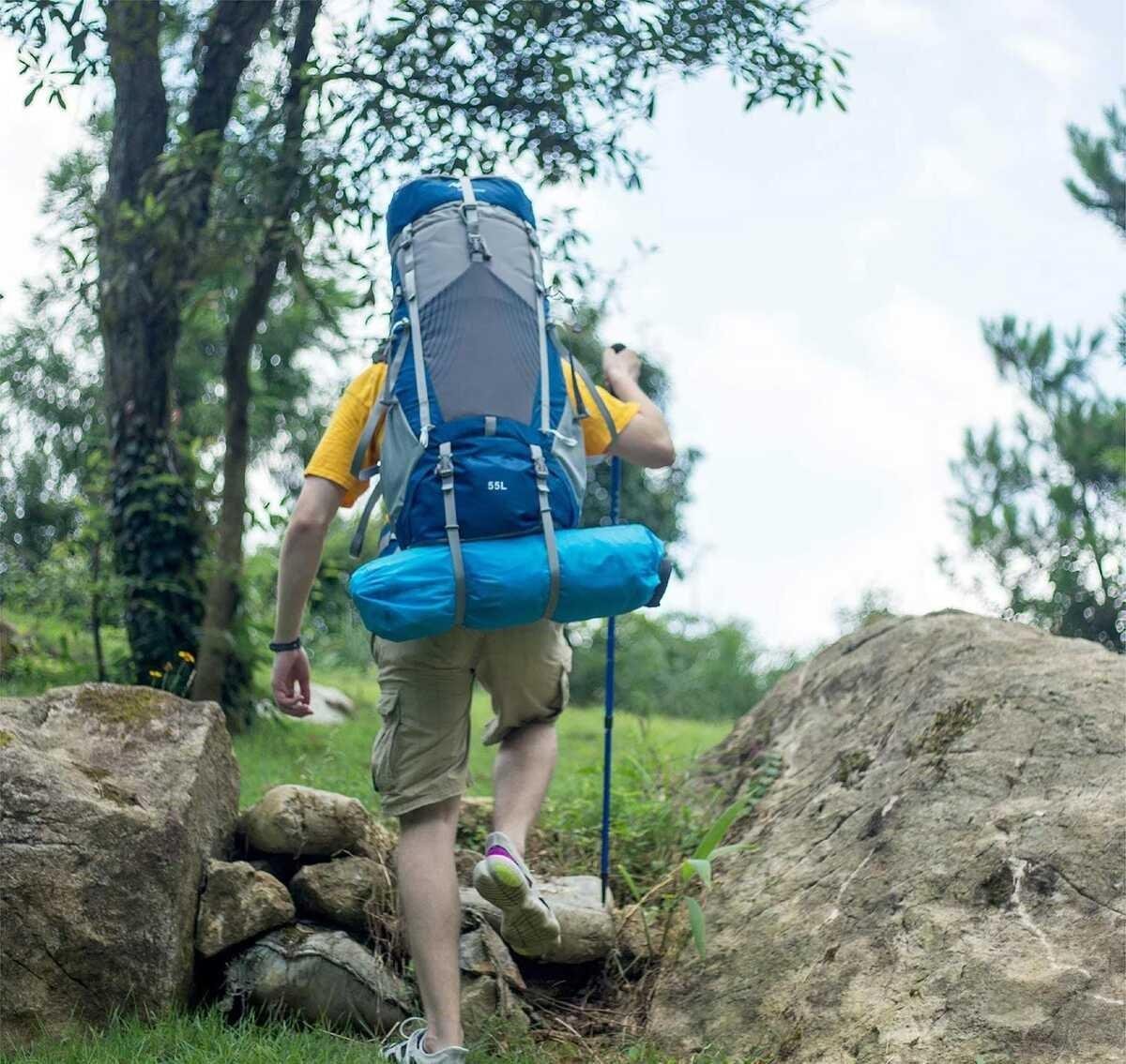 Mobihome Hiking Sırt Çantası 55+5 Litre Dağcı Sırt Çantası