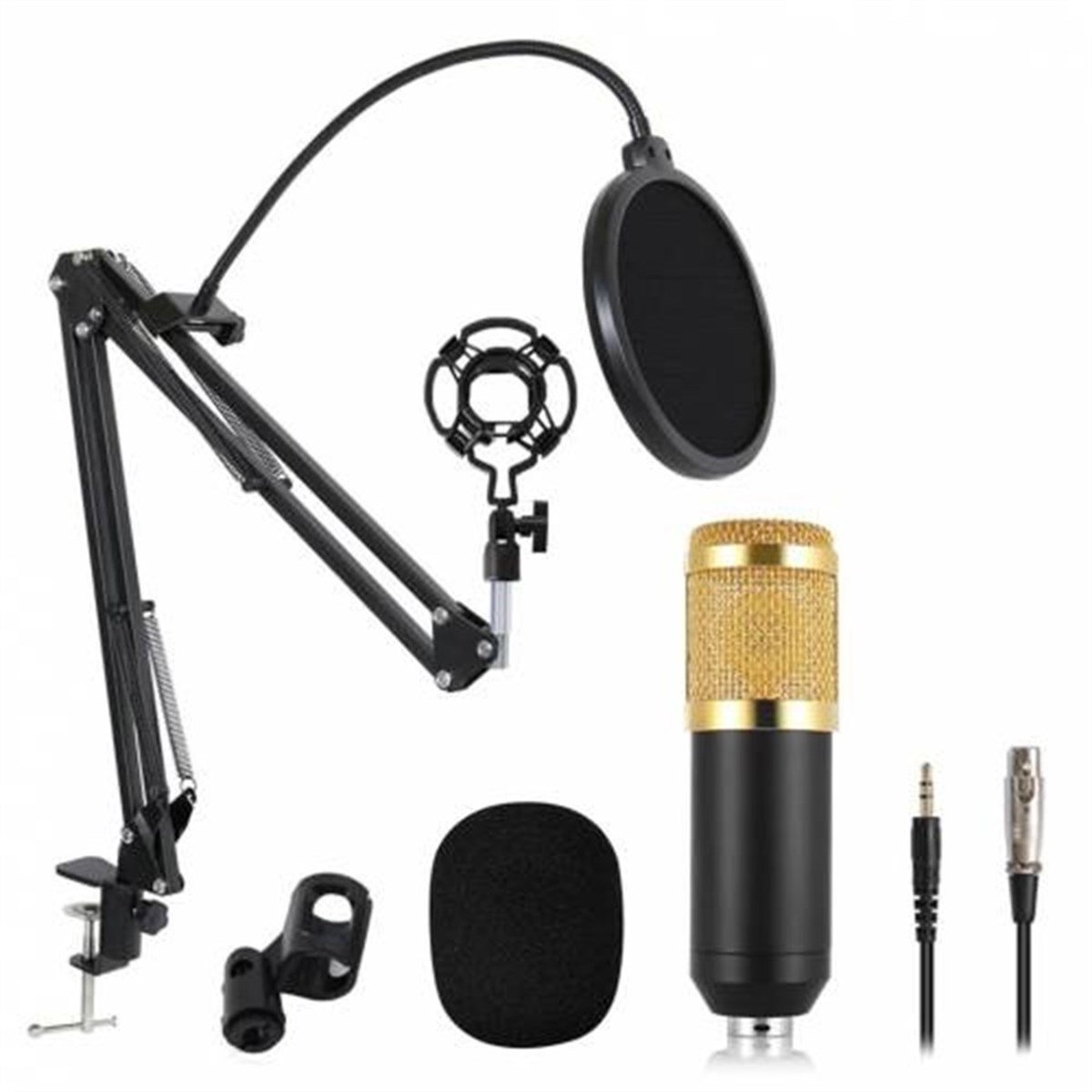 Music D.j M800 USB Stüdyo Youtuber Twitch Kayıt Mikrofonu Stand