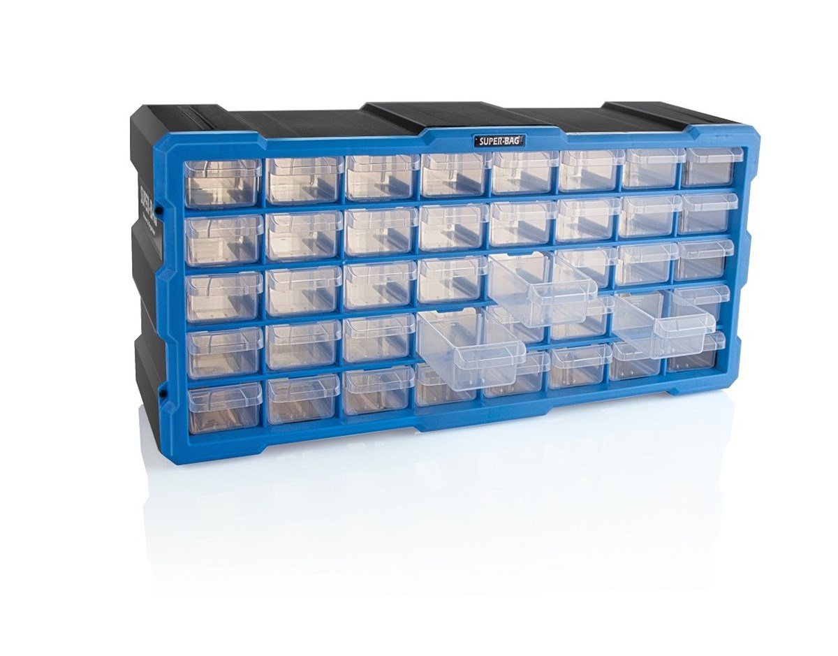 Super Bag ASR-6003 Yatay Mono Blok Çekmeceli Organizer 40'lı
