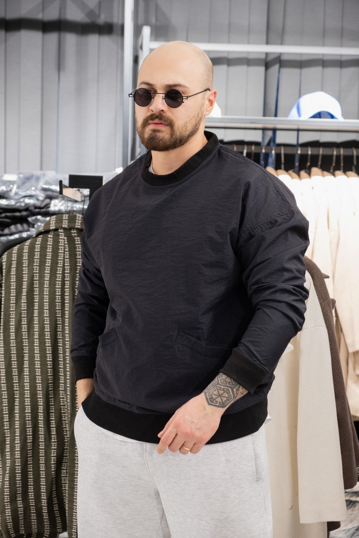 Paraşüt Kumaş Oversize Sweatshirt (K-SWTS16)