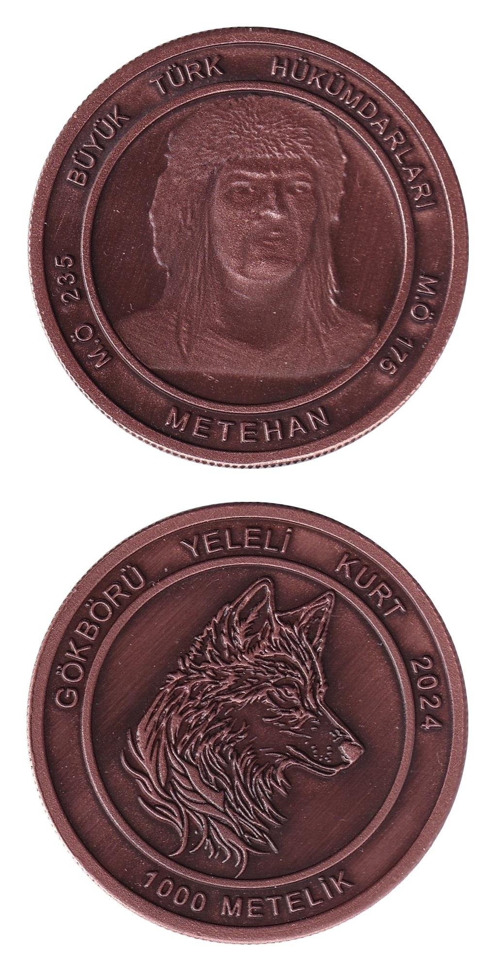 Madalya ve MadalyonlarBüyük Türk Hükümdarları, Bronz, Hatıra Madalyon