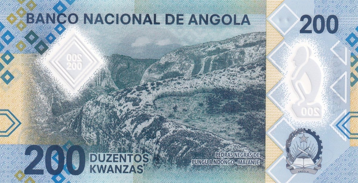 Yabancı Devletlerin Kağıt ParalarıAngola, 200 Kwanza (2020) ÇİL Polimer Para