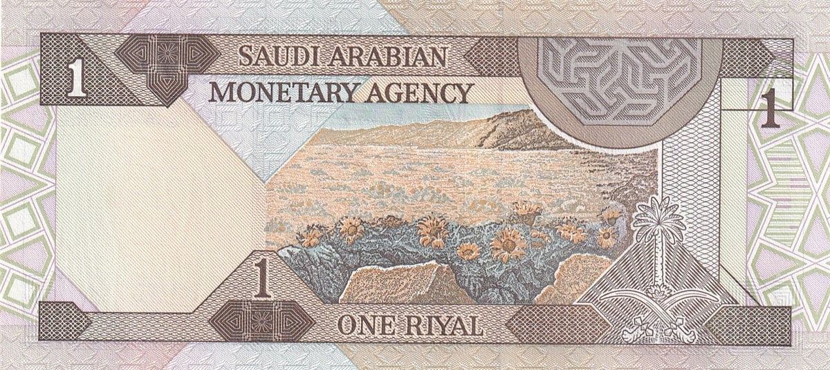 Foreign State BanknotesSuudi Arabistan, 1 Riyal, (1984) P#21 ÇİL Eski Yabancı Kağıt Para
