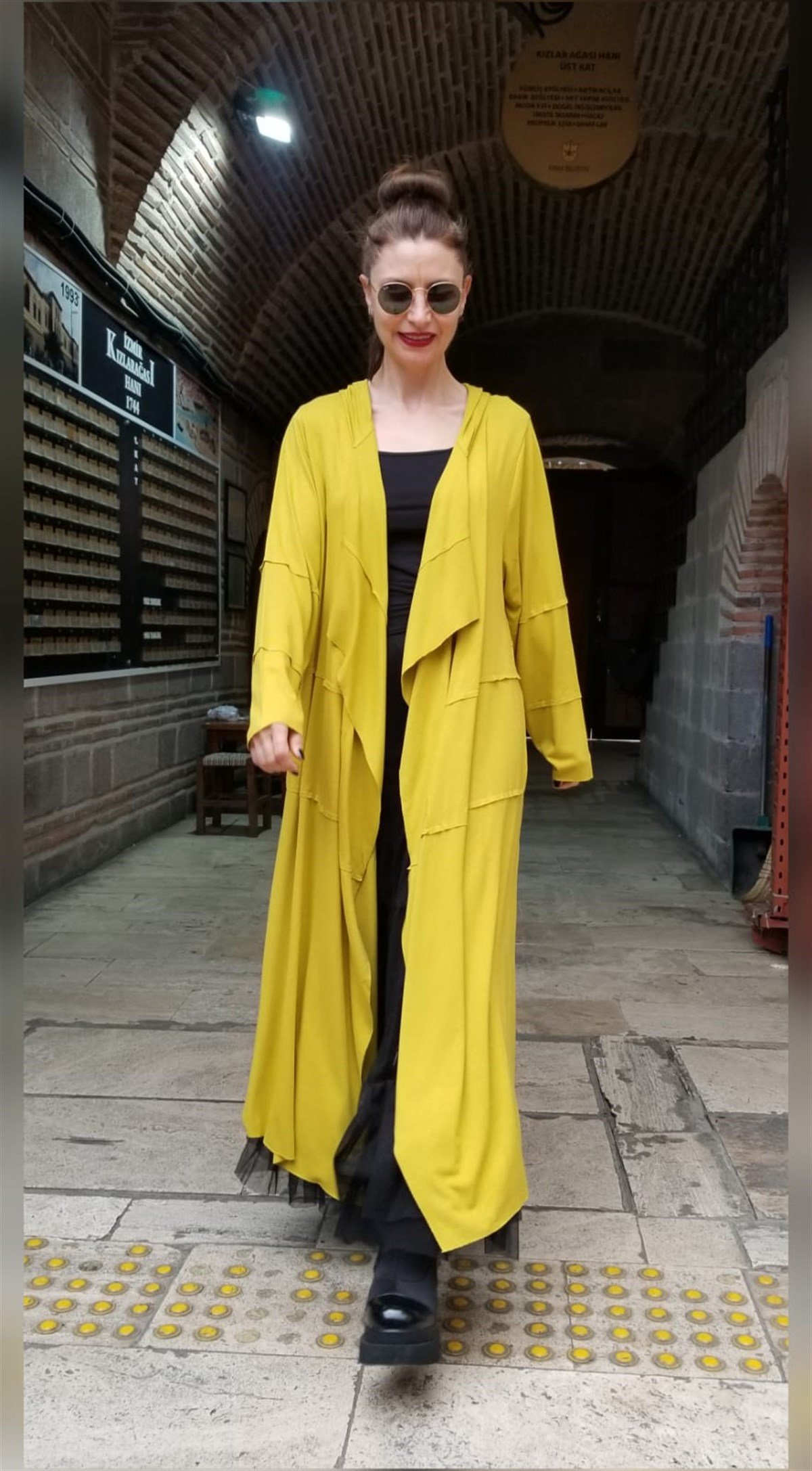 Asit Sarı Triko Kaftan