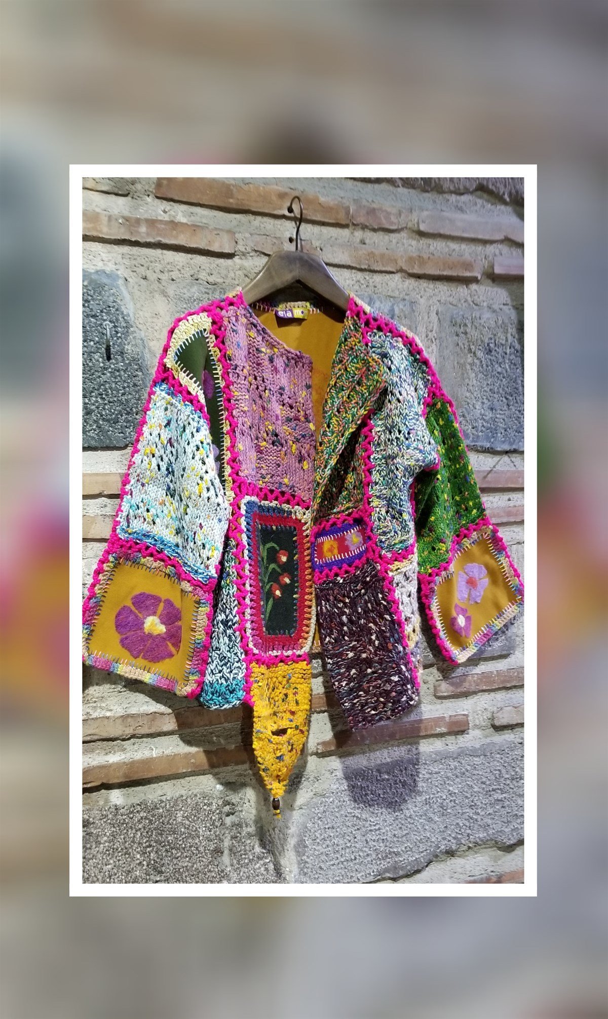 El İşi Hırka Keçe Detaylı