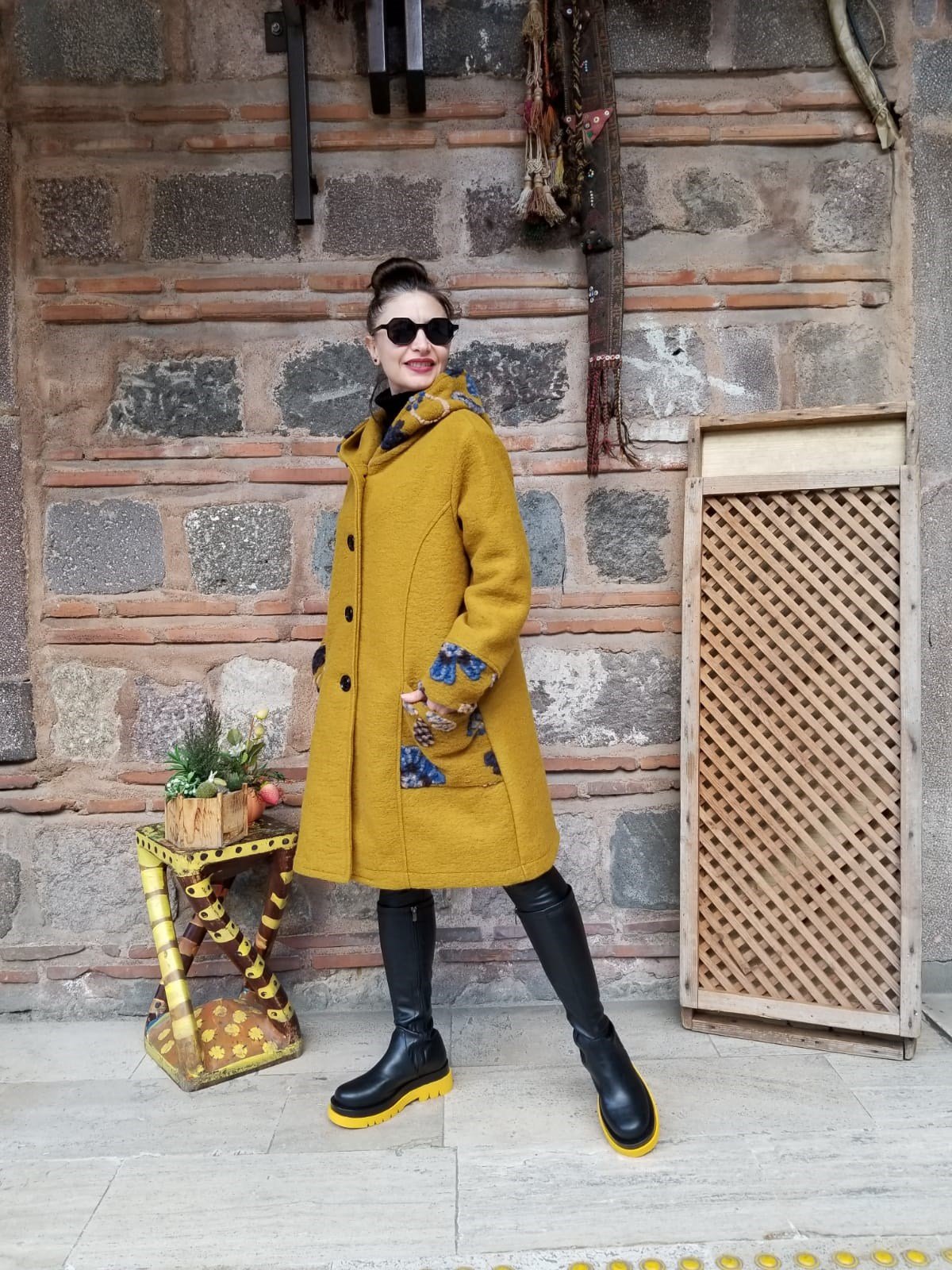 İtalyan Keçe Kumaş Kaban İçi Astarlı 