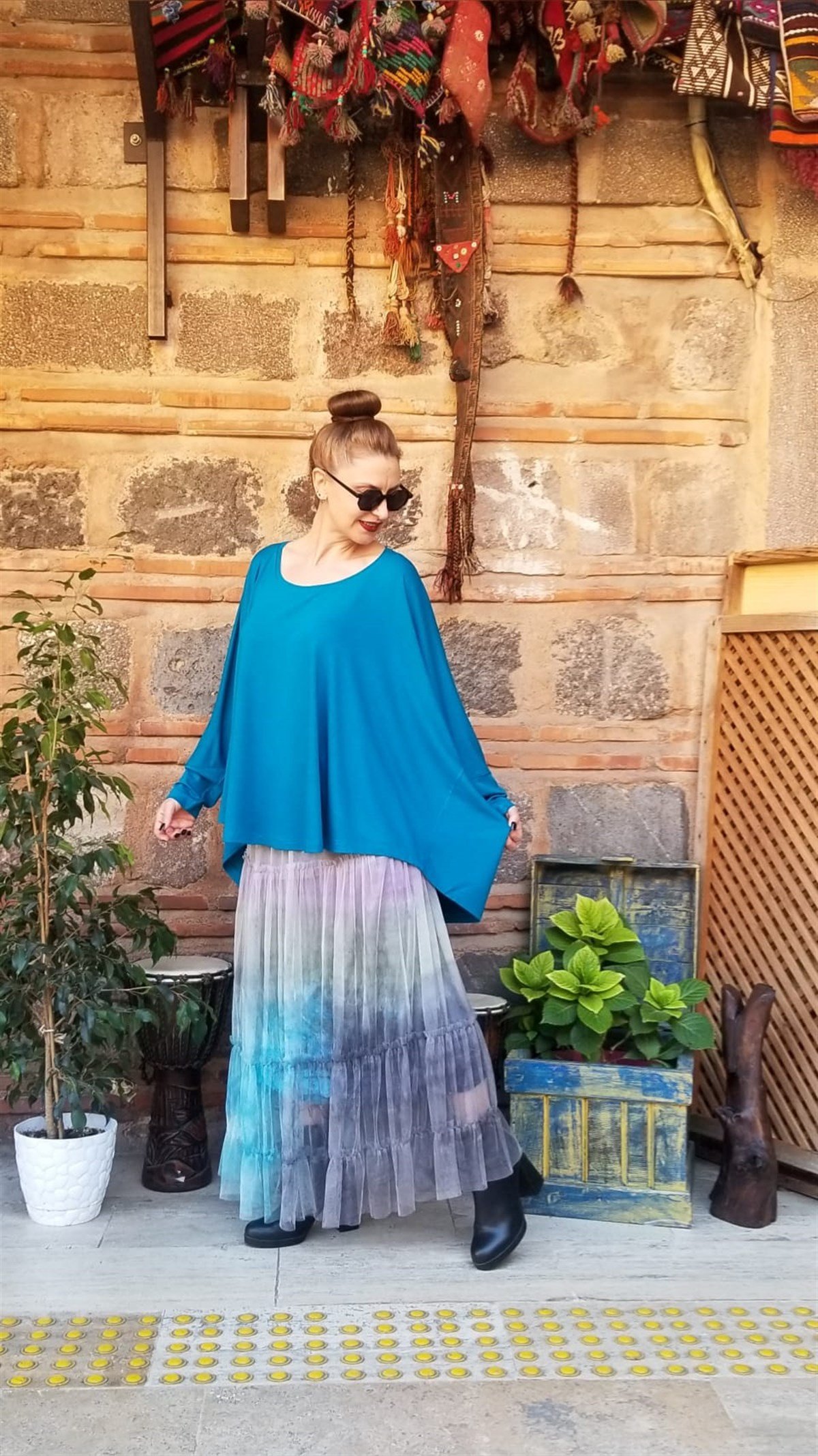 Mavi Bluz (Triko Kumaş)