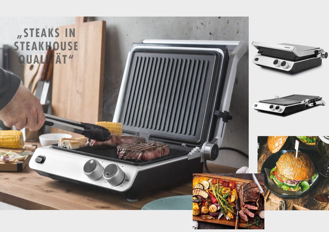 Gastroback Barbekü Izgara ve Tost Makinesi Pro
