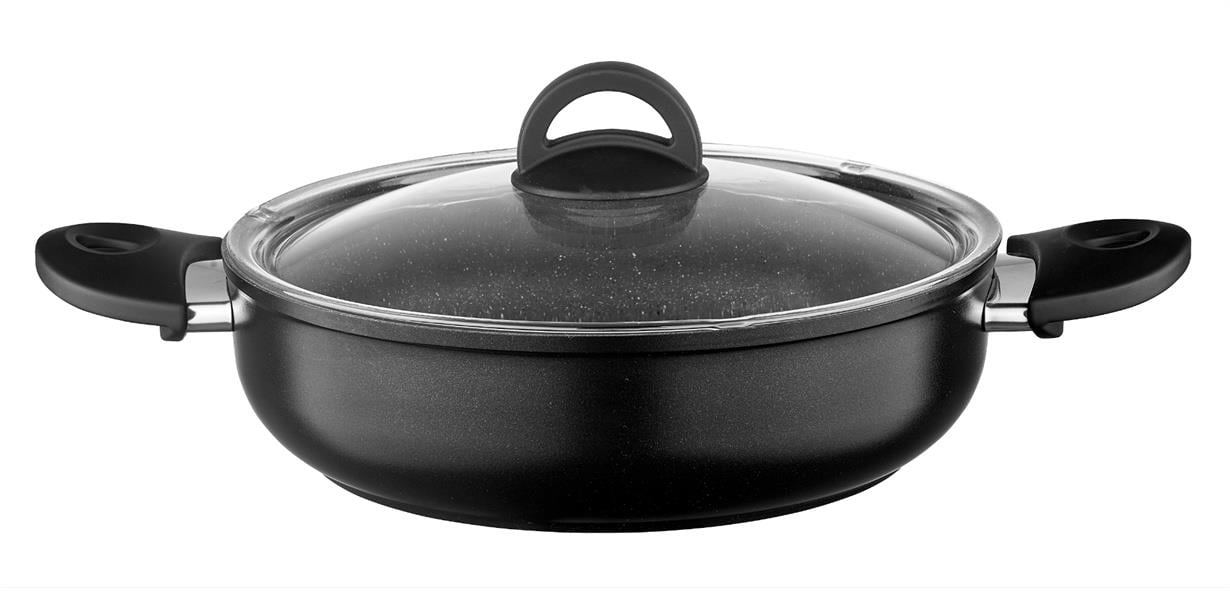 Leggno 7 Parça Granit Set 18 cm & 22 cm Derin Tencere
