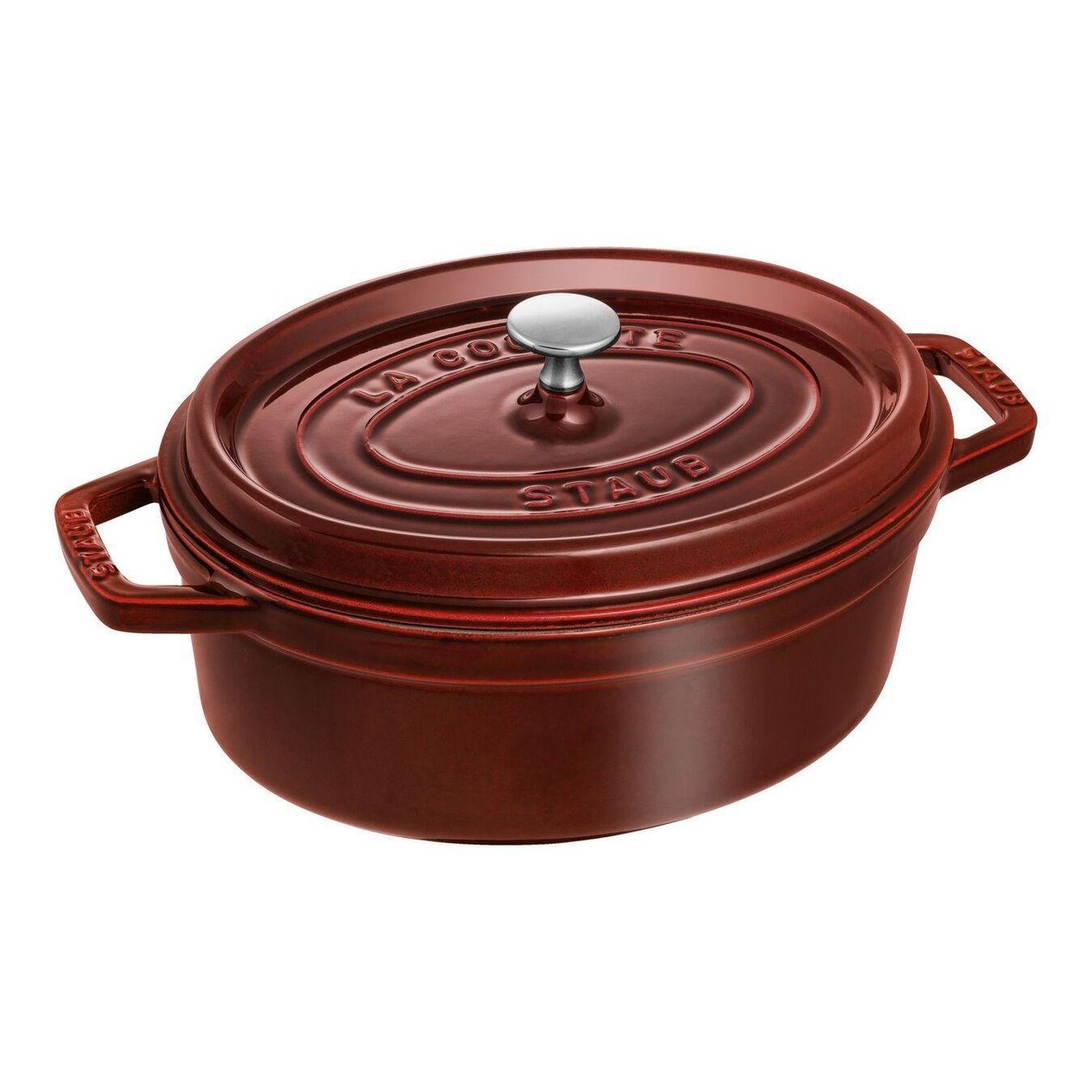 Staub La Cocotte Döküm Tencere Oval 3,2 L Bordo