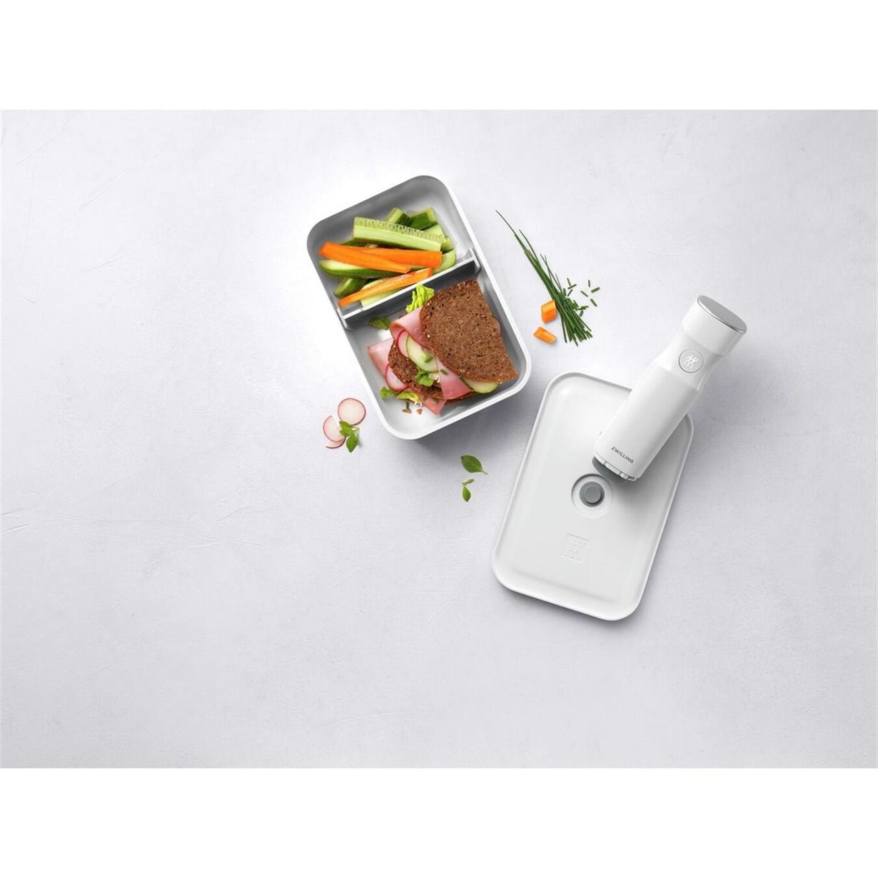 Zwilling Fresh & Save Vakumlu Yemek Kabı L Düz Beyaz-Gri