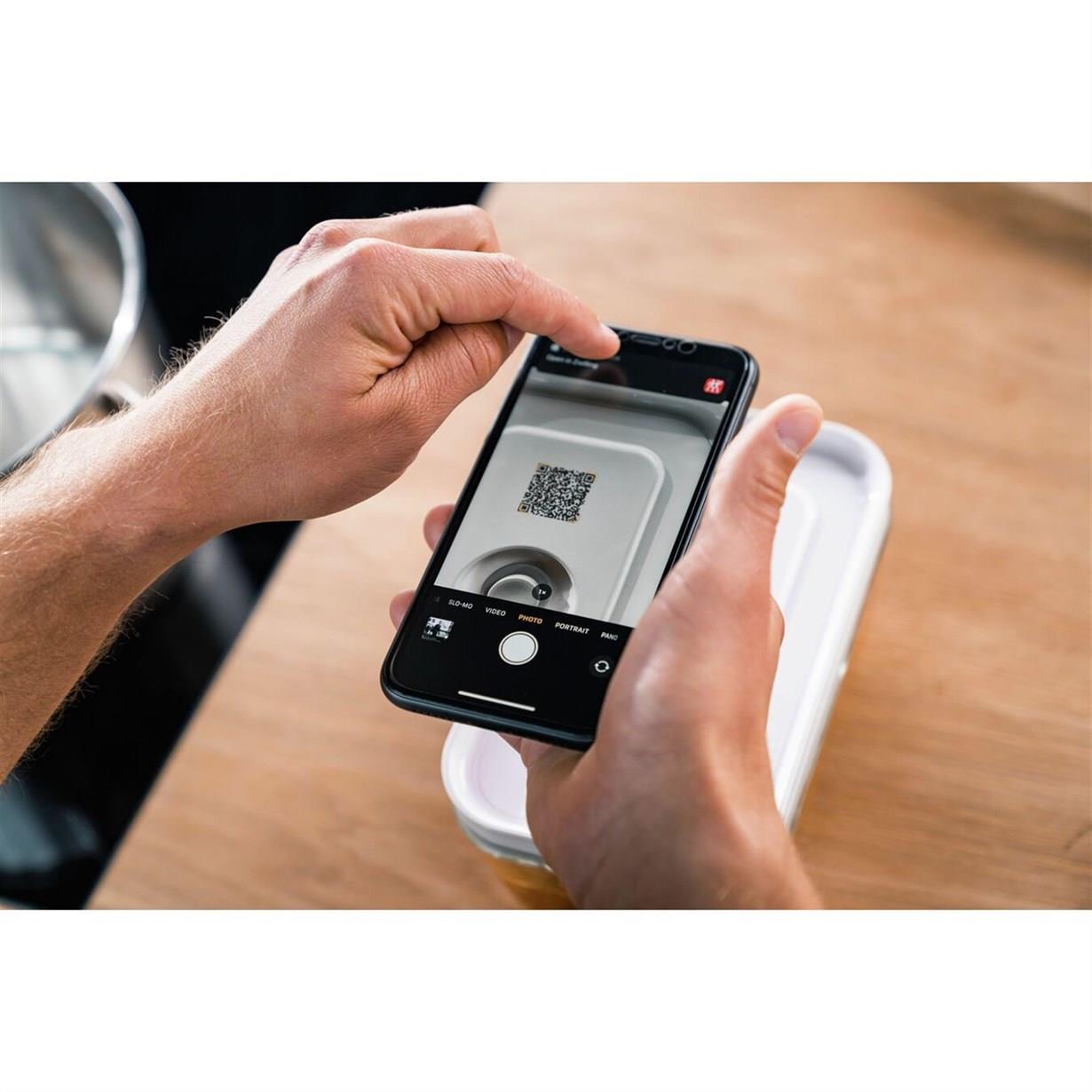 Zwilling Fresh & Save Vakumlu Yemek Kabı L Düz Beyaz-Gri