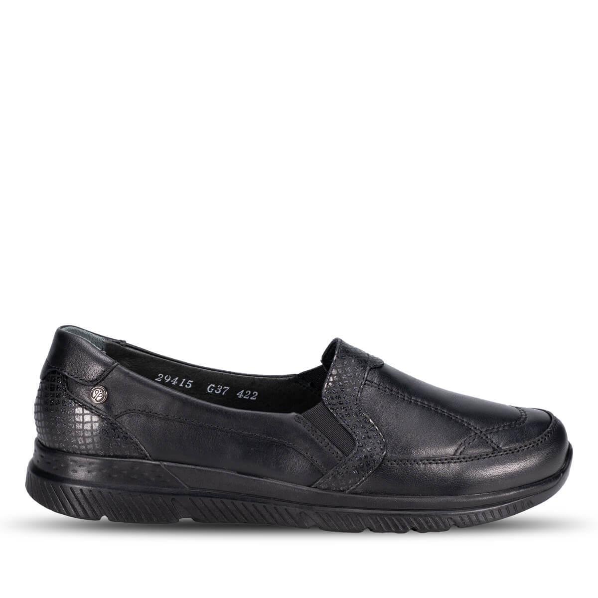 Forelli Dilmen 29415 Siyah Hakiki Deri Kadın Ayakkabı