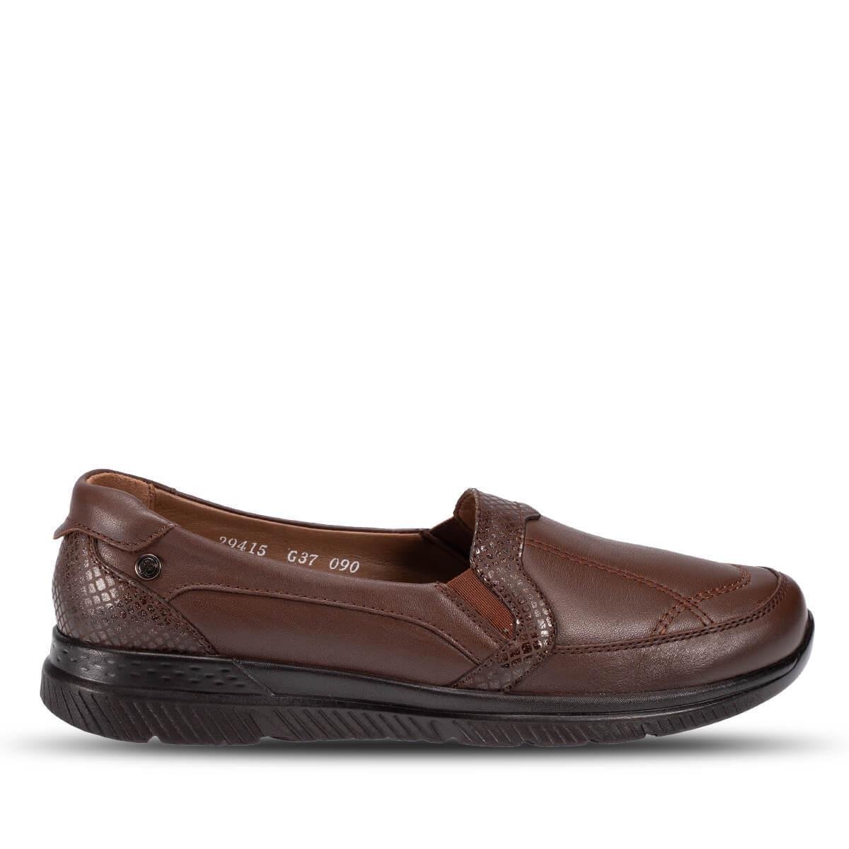 Forelli Dilmen 29415 Taba Hakiki Deri Kadın Ayakkabı