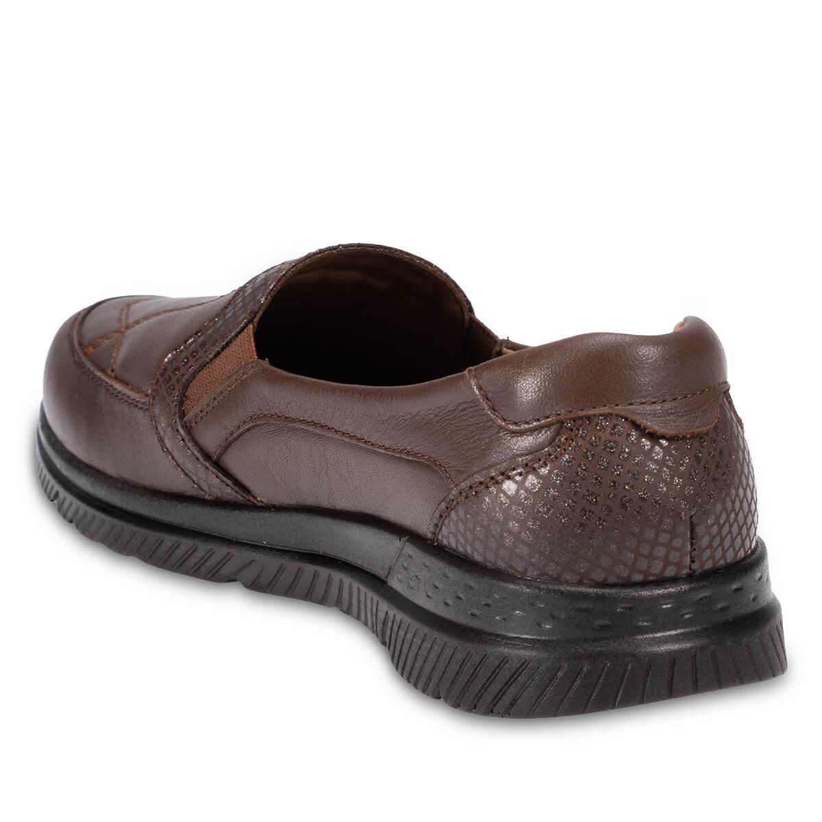 Forelli Dilmen 29415 Taba Hakiki Deri Kadın Ayakkabı