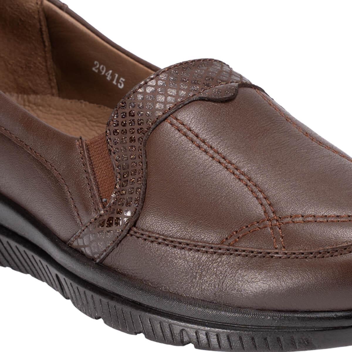 Forelli Dilmen 29415 Taba Hakiki Deri Kadın Ayakkabı