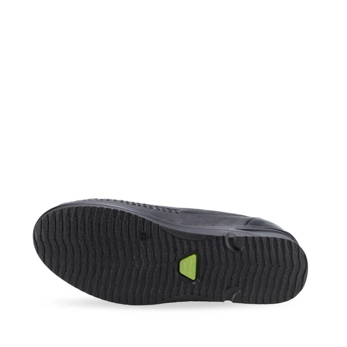 Forelli Erva 48006 Siyah Hakiki Deri Kadın Ayakkabı