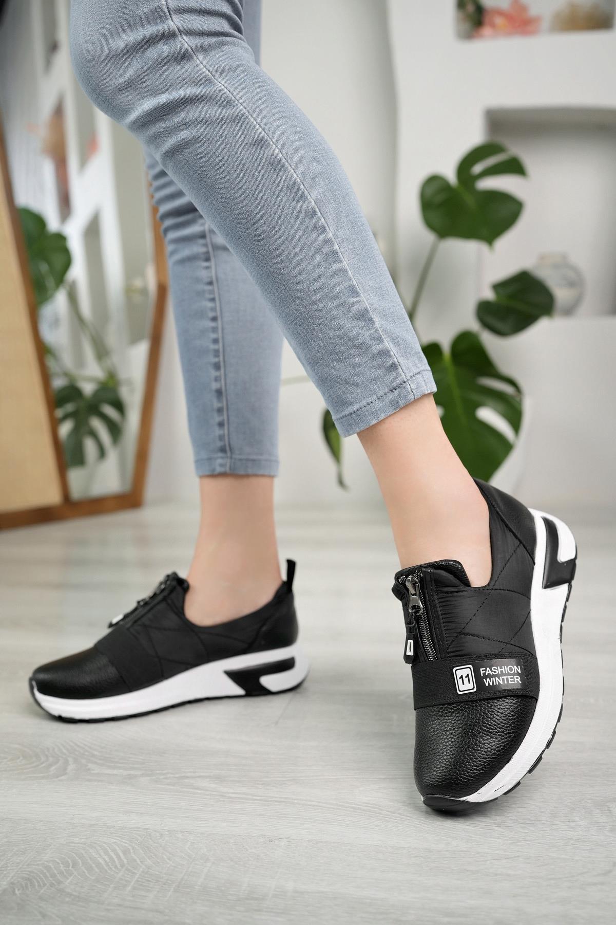 Nesil Shoes Wiss 1700 Siyah Anatomik Kadın Ayakkabı